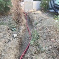 Théziers : la tranchée