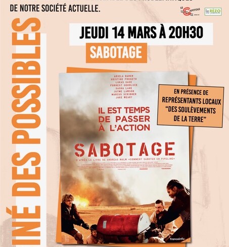Cinéma des possibles : le film « Sabotage » avec CITRE